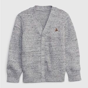 Toddler GAP Gray Button-Up Kids Cotton Blend Cardigan Sweater  2T NWT